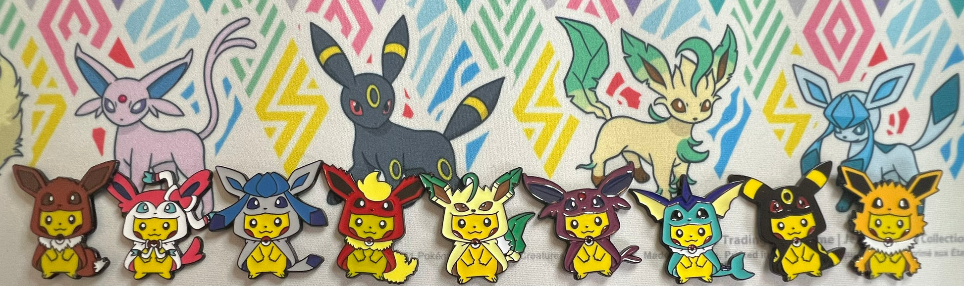 Eeveelution Pikachu Pins (set)