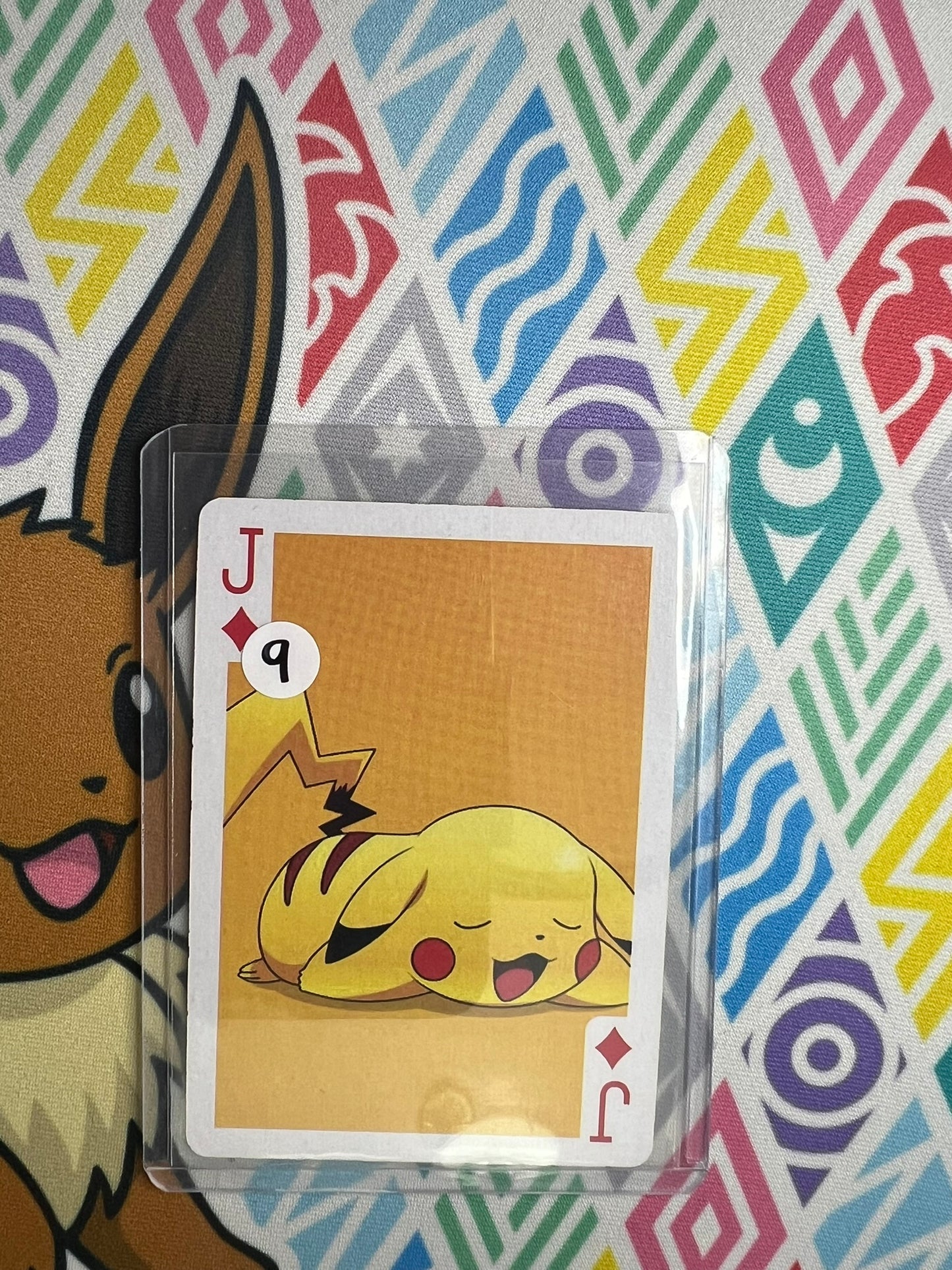 Pikachu playing card J diamonds