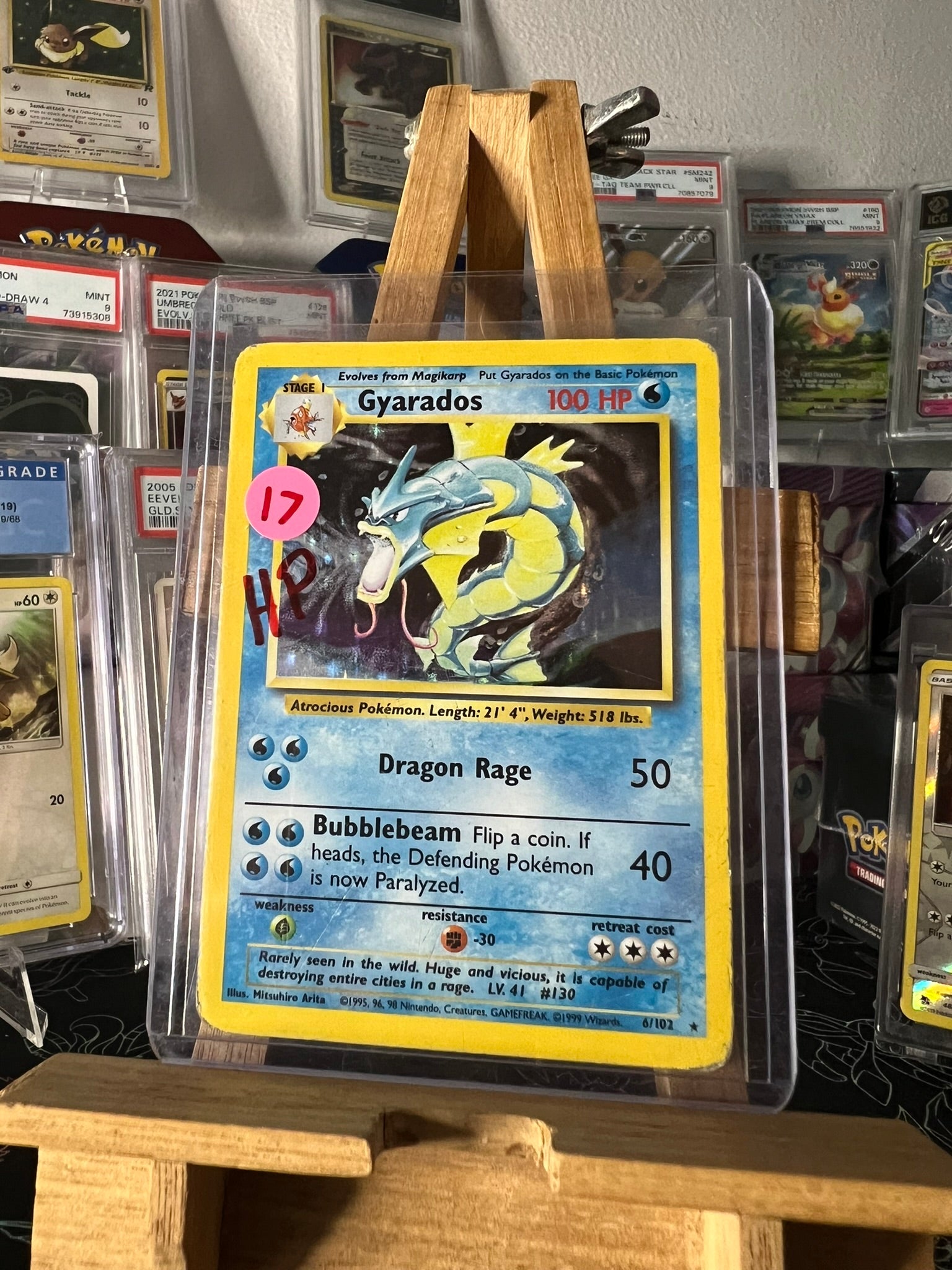 Gyarados 6/102 Holo - HEAVY PLAYED