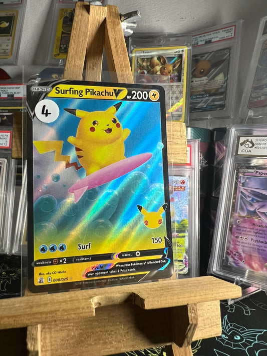 Surfing Pikachu V 008/025