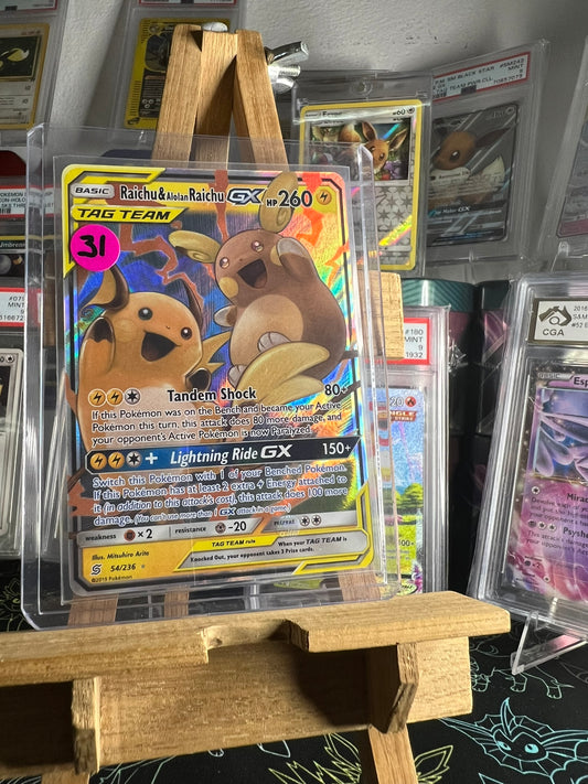 Raichu & Alolan Raichu GX 54/236 (DAMAGED)