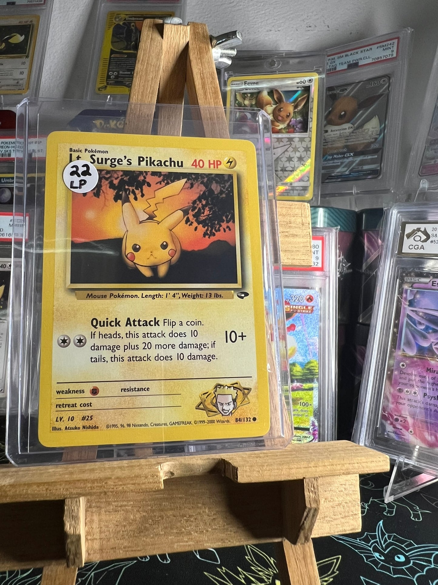 Lt Surge's Pikachu 84/132 LIGHT PLAYED