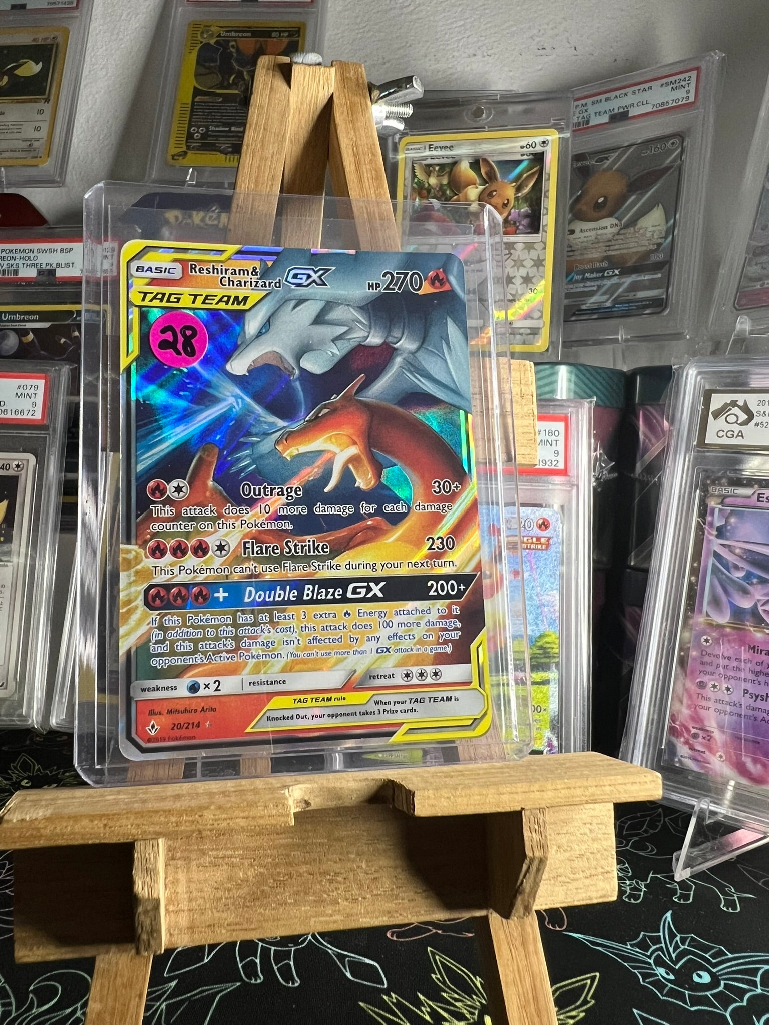 Reshiram & Charizard GX 20/214