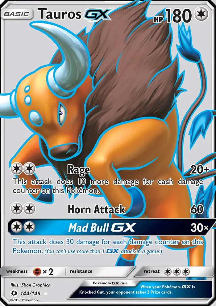 Image of Tauros-GX Sun and Moon (SUM) #144