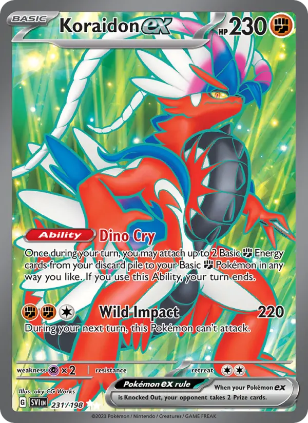 Image of Koraidon ex Scarlet and Violet (SVI) #231