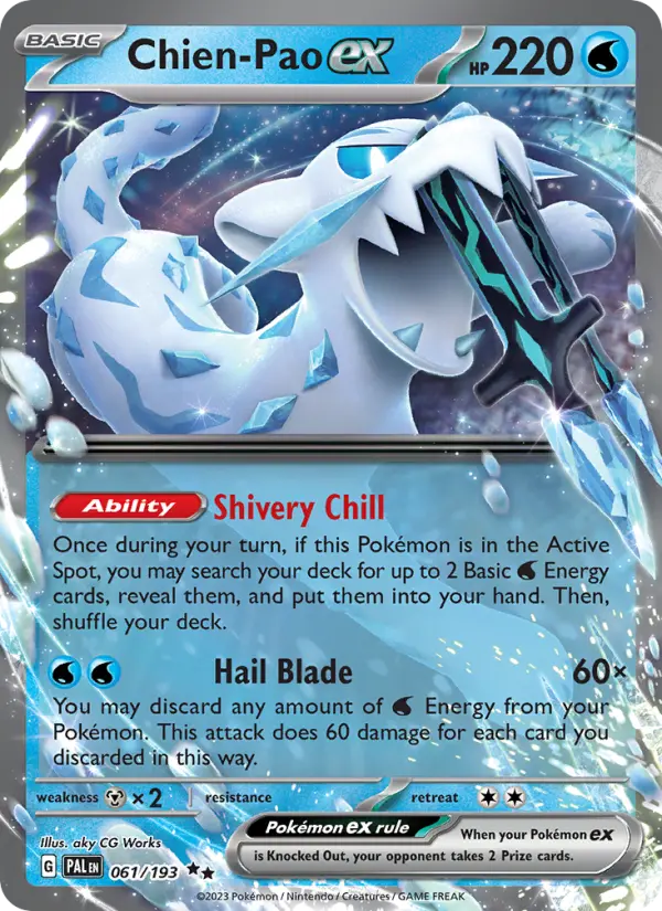 Image of Chien-Pao ex Paldea Evolved (PAL) #061