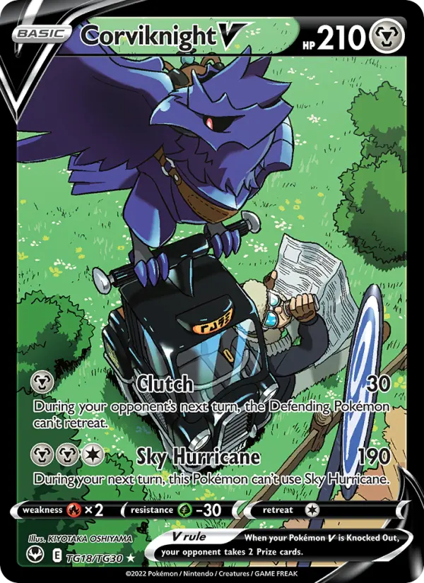 Image of Corviknight V Silver Tempest (SIT) #TG18