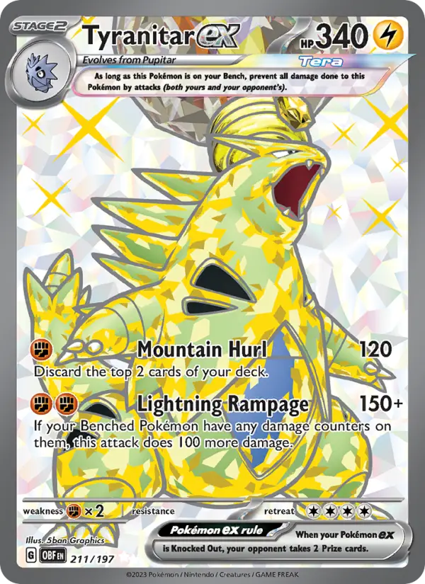 Image of Tyranitar ex Obsidian Flames (OBF) #211