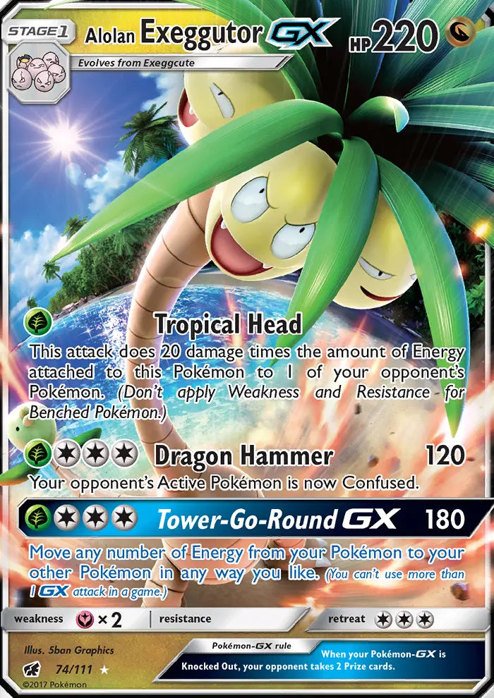 Image of Alolan Exeggutor-GX Crimson Invasion (CIN) #74