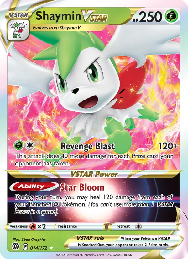 Image of Shaymin VSTAR Brilliant Stars (BRS) #014