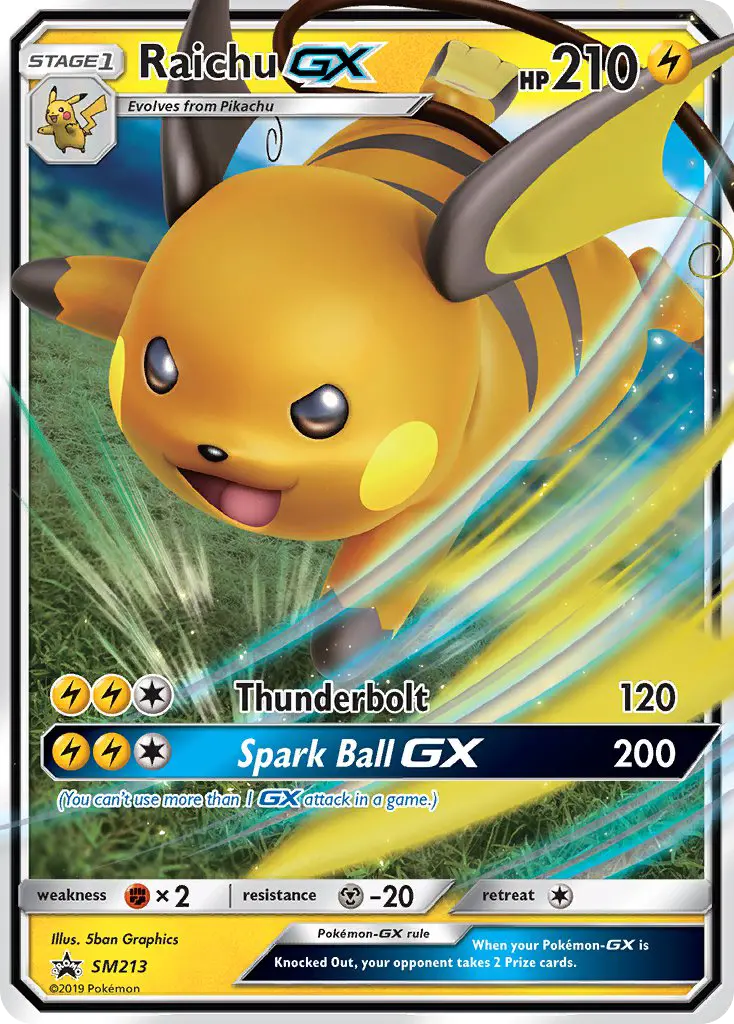 Image of Raichu-GX Sun and Moon Promos (SMP) #SM213