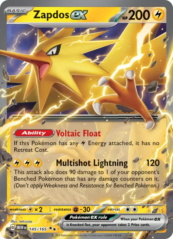 Image of Zapdos ex 151 (MEW) #145