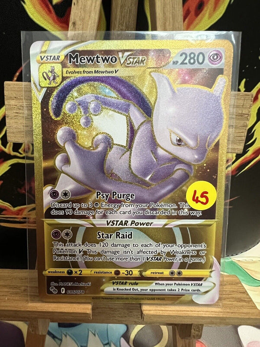 Pokémon TCG Mewtwo VSTAR Pokemon GO 086/078 Holo Secret Rare