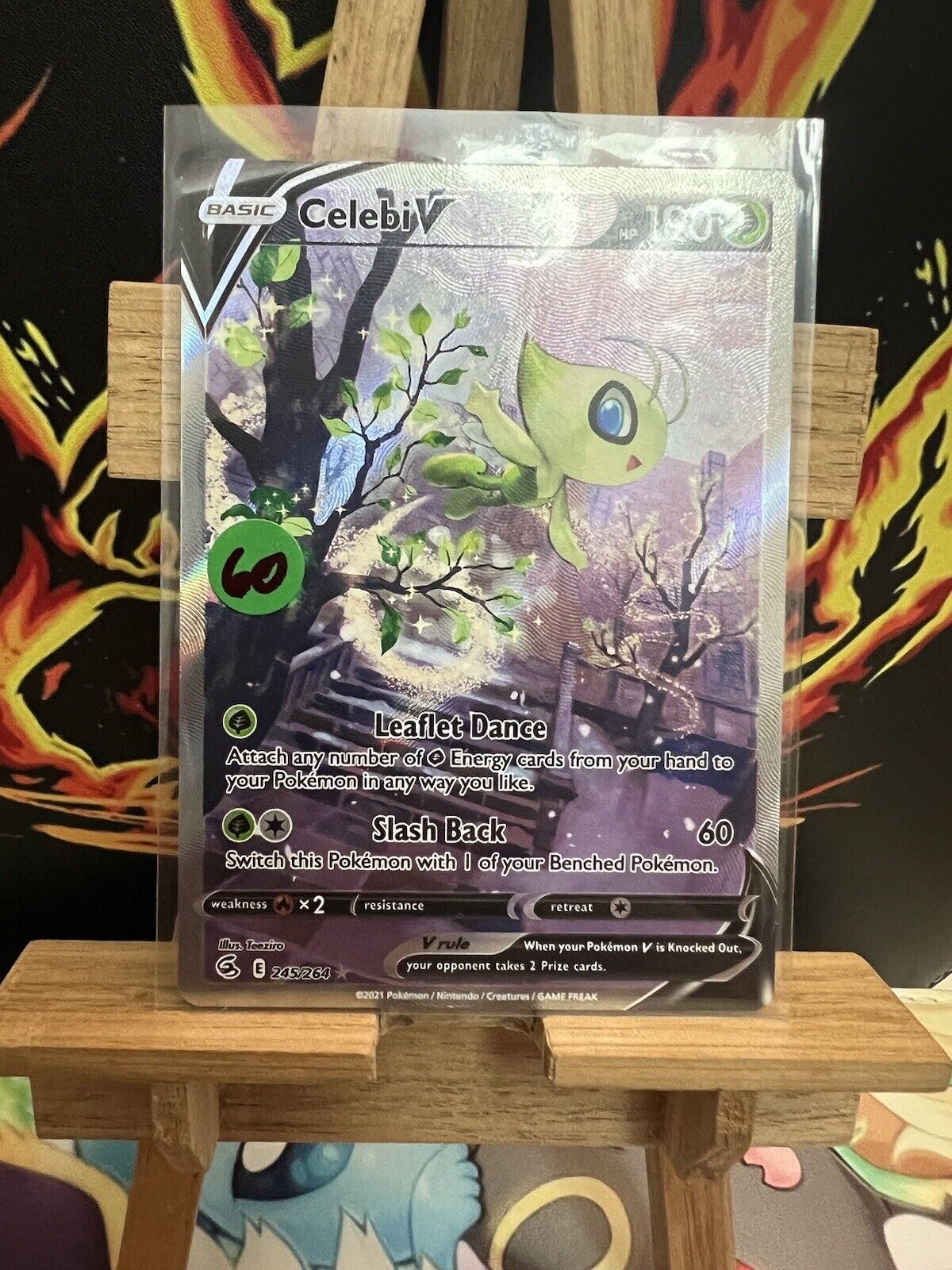 Pokémon TCG Celebi V Fusion Strike 245/264 Holo Full Art